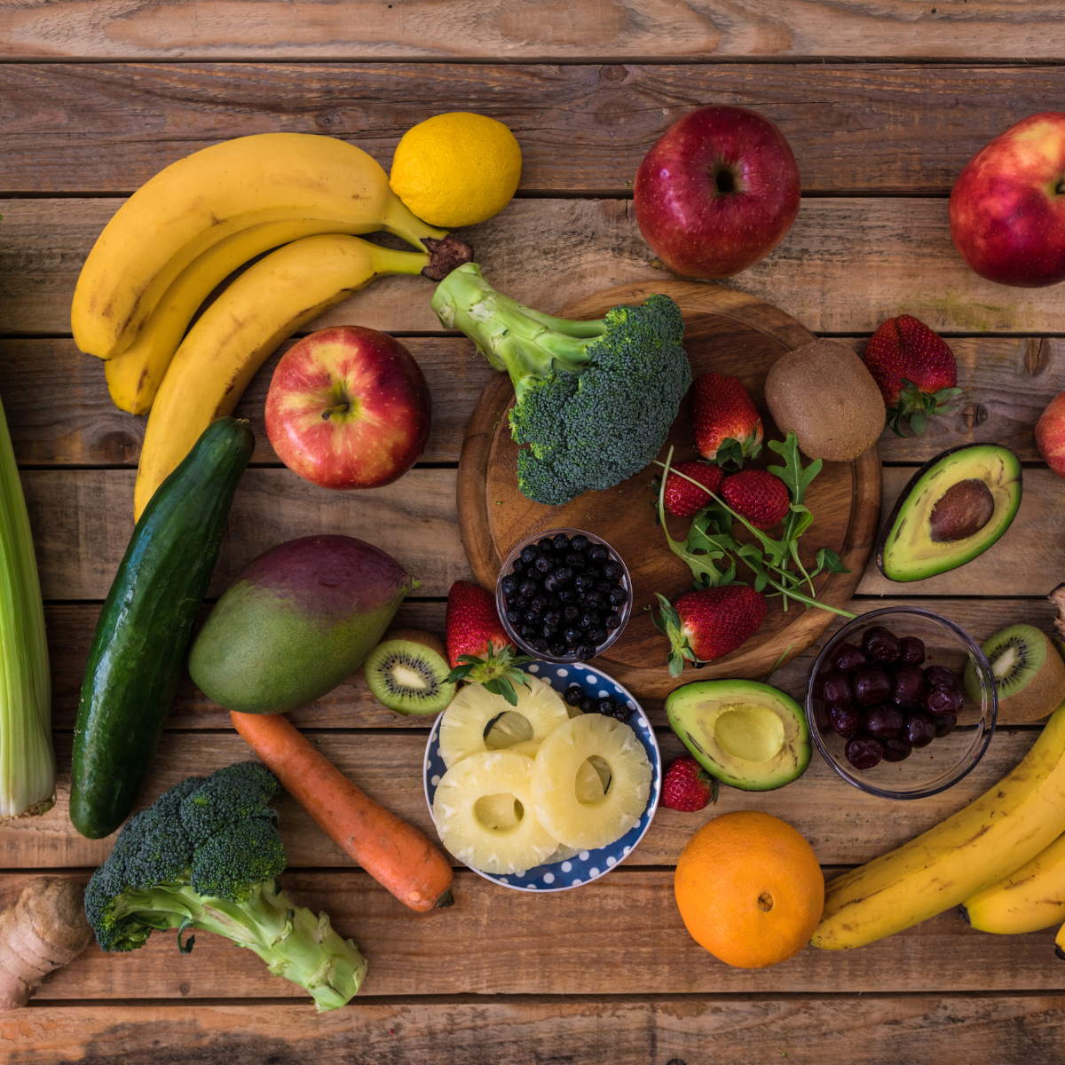 Daily Diet of Fruits and Veggies