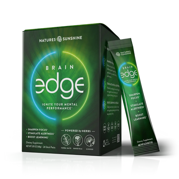 Brain Edge Memory, Focus, Energy Drink Mix - Nature's Sunshine