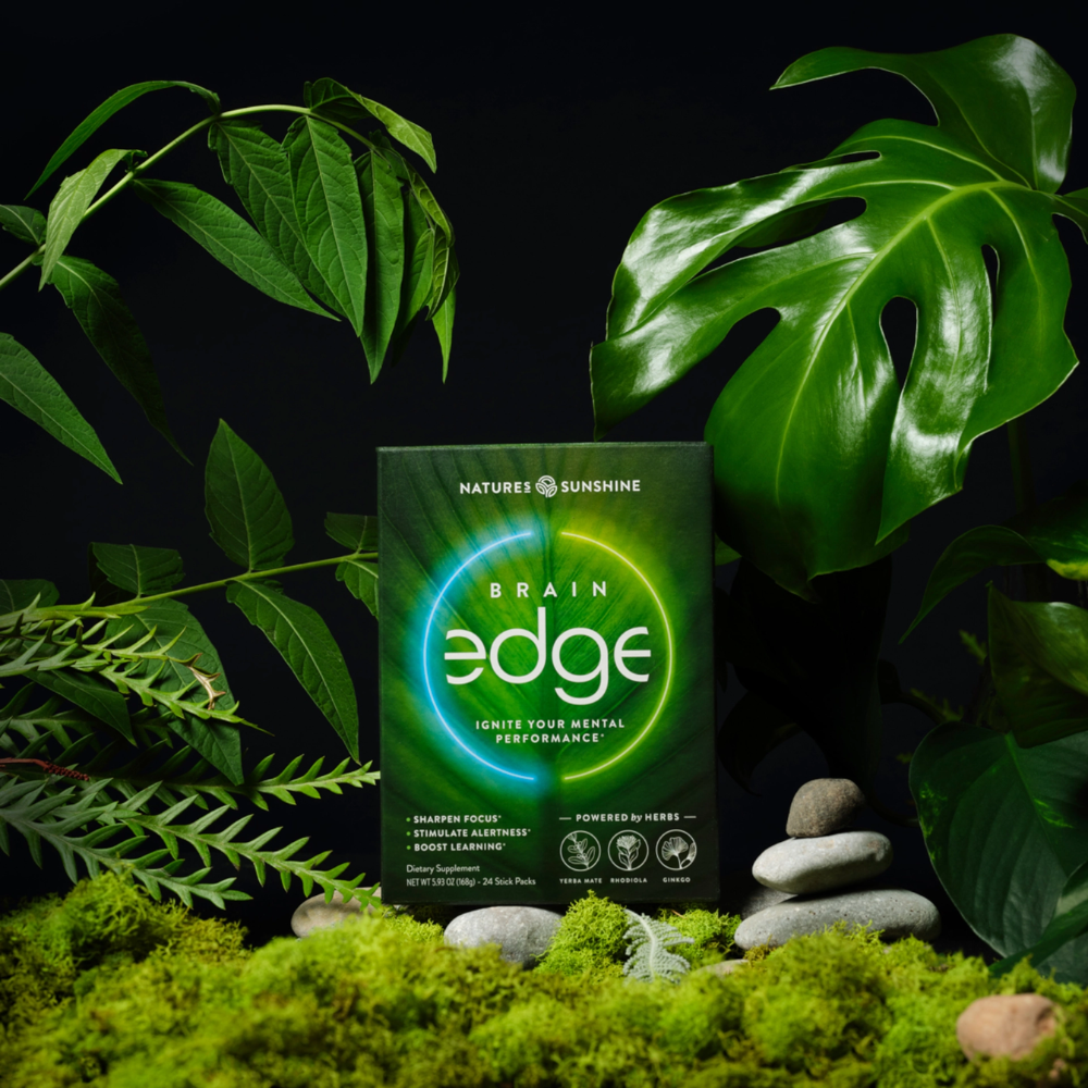 Brain Edge Memory, Focus, Energy Drink Mix - Nature's Sunshine